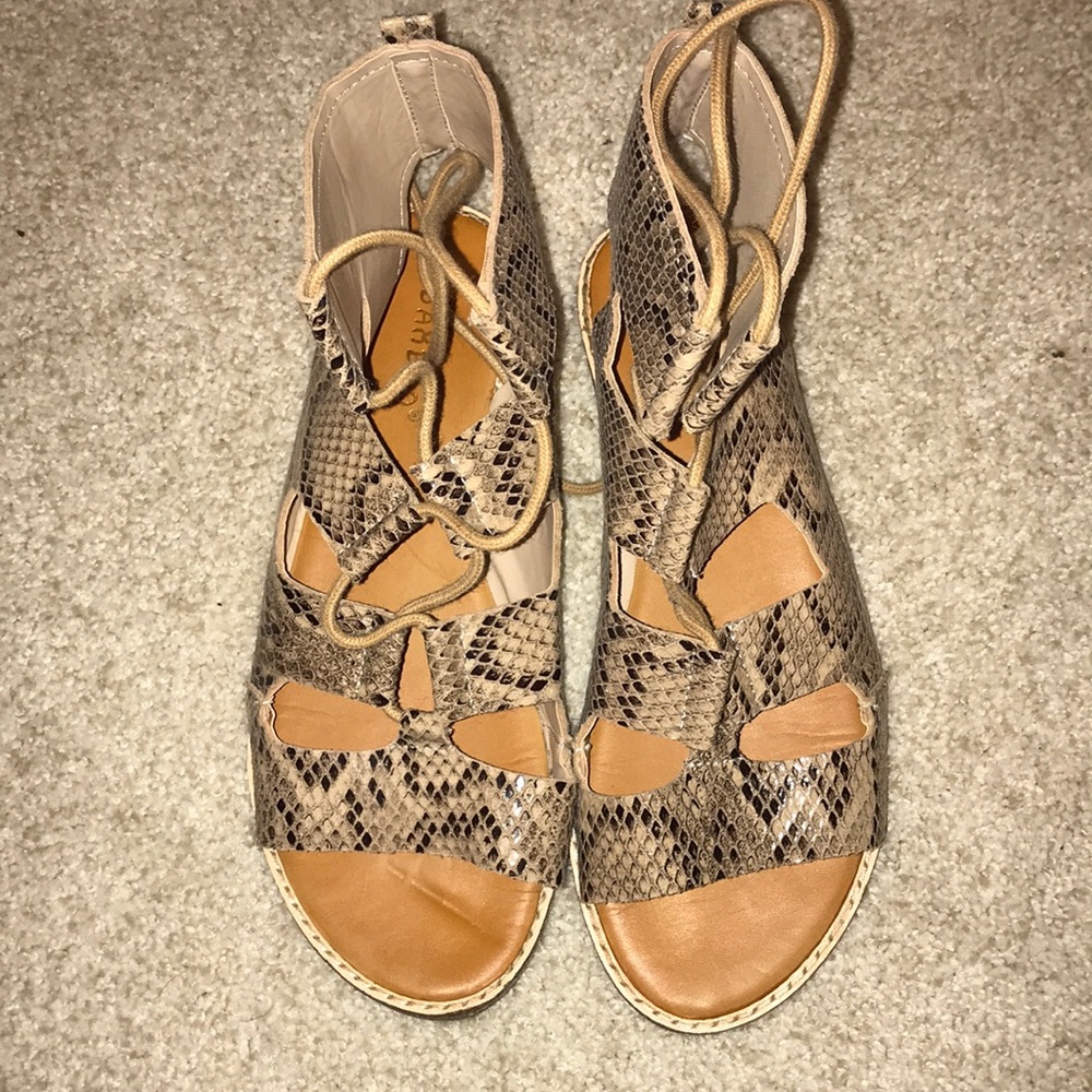 Snake Skin Sandals
